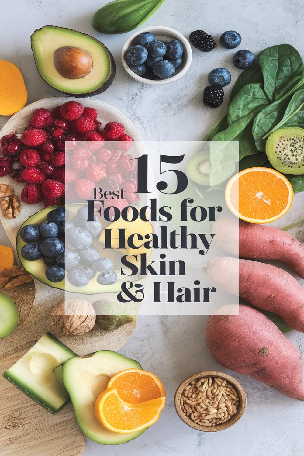 15 Best Foods for Healthy Skin & Hair