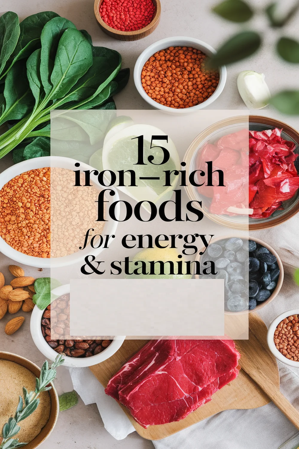 Image for: 15 Iron-Rich Foods for Energy & Stamina